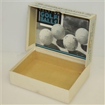 Blue Pigeon Golf Ball Box by Ralston Company Chicago w/ Mesh Ball