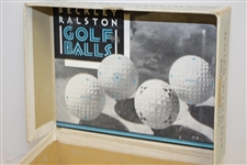 Blue Pigeon Golf Ball Box by Ralston Company Chicago w/ Mesh Ball