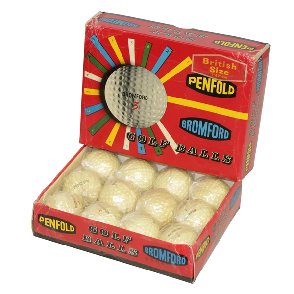 Penfold Bromfold Golf Balls in Box w/ Sharp & Colorful Graphics - Full Set