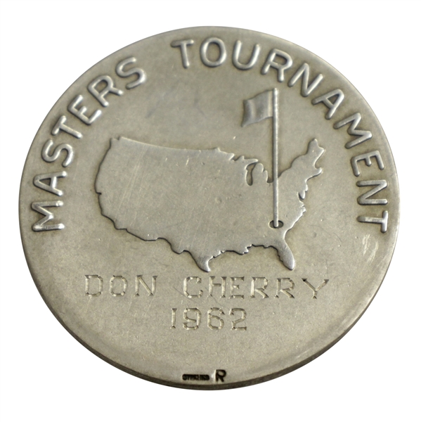 Don Cherry's 1962 Masters Tournament Awarded Sterling Silver Low Amateur Runner-up Medal