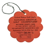 Bobby Jones( D-1971) & Johnny Goodman (D-1970) Signed 1932 U.S. Amateur CC Series Ticket PSA/DNA #AH04005