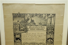 Walter Hagen's Original 1893 Baptismal Certificate