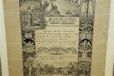 Walter Hagen's Original 1893 Baptismal Certificate