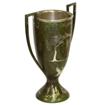 1922 Hillcrest CC Course Record Sterling on Bronze Trophy by Heintz Art