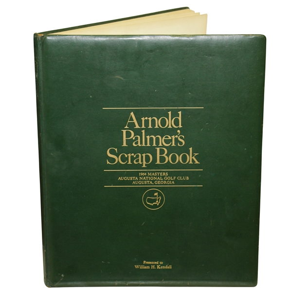 Arnold Palmers 1964 Scrapbook In Tribute to 4th Masters Win - Augusta National Golf Club Member Gift