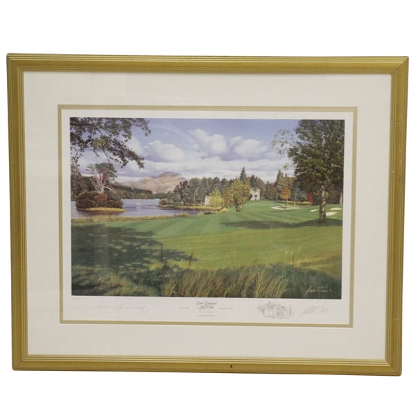 Tom Weiskopf Signed Loch Lomond GC Print by Graeme W. Baxter #101/250 JSA ALOA