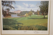 Tom Weiskopf Signed Loch Lomond GC Print by Graeme W. Baxter #101/250 JSA ALOA
