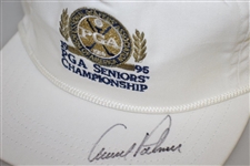 Jack Nicklaus & Arnold Palmer Signed PGA Seniors Championship Hats JSA