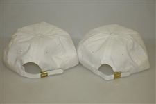 Jack Nicklaus & Arnold Palmer Signed PGA Seniors Championship Hats JSA
