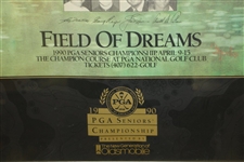 Jack Nicklaus, Arnold Palmer, Gary Player & Lee Trevino Signed PGA Poster JSA ALOA