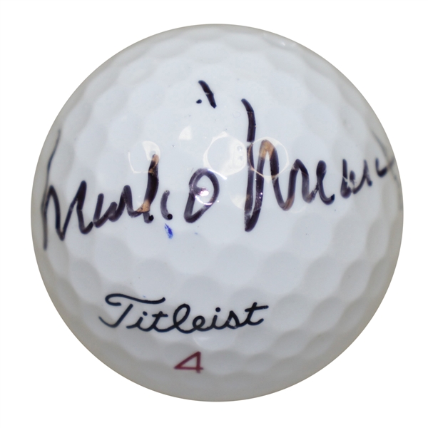Mark OMeara Signed Titleist Logo Golf Ball JSA ALOA