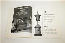 1949 US Amateur Championship at Oak Hill CC Program & Pairing Sheet - Charles Coe Winner