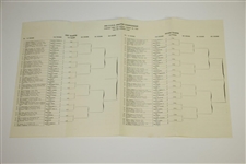 1949 US Amateur Championship at Oak Hill CC Program & Pairing Sheet - Charles Coe Winner