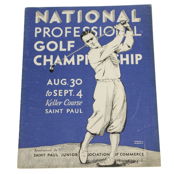 1932 PGA Championship at The Keller Course Program - Olin Dutra Winner
