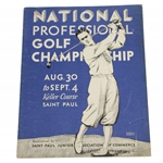 1932 PGA Championship at The Keller Course Program - Olin Dutra Winner