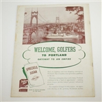 1946 PGA Championship at Portland GC Program - Ben Hogan's First Major - Rare