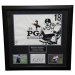 Brooks Koepka Dual-Signed 2019 PGA Championship Flag Custom Presentation JSA FULL