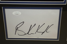 Brooks Koepka Dual-Signed 2019 PGA Championship Flag Custom Presentation JSA FULL