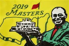 2019 Masters Tournament Tiger Woods Custom Hand Painted Flag