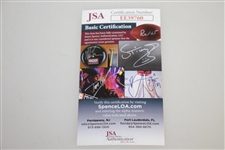 Patrick Reed Signed & Inscribed 2019 Nothern Trust Embroidered Flag JSA #EE39760
