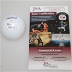 Curtis Strange Signed Titleist Logo Golf Ball JSA #AA69554