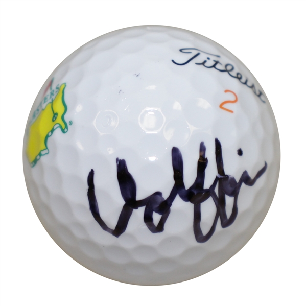 Matthew Wolff Signed Masters Logo Titleist Ball JSA #EE39036