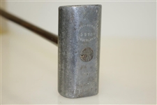 Circa 1904 A Mills / Standard Golf Patent Sunderland Mallet Head Putter w/ Shaft Stamp