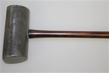 Circa 1904 A Mills / Standard Golf Patent Sunderland Mallet Head Putter w/ Shaft Stamp