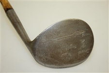 Circa 1920's Hendry & Bishop Cardinal Giant Headed Niblick w/ Dot Face - Very Good Condition