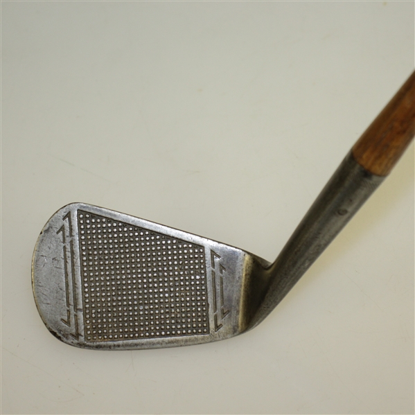Circa 1920 Kroydon U6 Waffle face Iron w/ Lloyd Gullickson Stamp