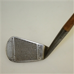 Circa 1920 Kroydon U6 Waffle face Iron w/ Lloyd Gullickson Stamp