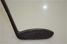 Circa 1913 Edwin Winkworth Stamped Squared Steel Shaft Putter w/ Rainbow Dot Face