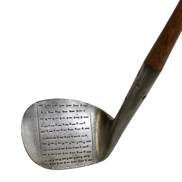 1913 MacGregor Perfection Accurate Niblick w/ Oversize Head, Maxwell Drilled Hosel & Shaft Stamp
