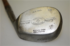 1913 MacGregor Perfection Accurate Niblick w/ Oversize Head, Maxwell Drilled Hosel & Shaft Stamp