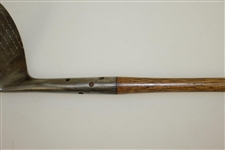 1913 MacGregor Perfection Accurate Niblick w/ Oversize Head, Maxwell Drilled Hosel & Shaft Stamp