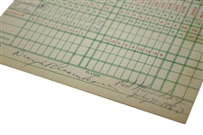 Dwight D Eisenhower Signed & Used Gettysburg CC Scorecard w/ Munday Hole-In-One JSA ALOA