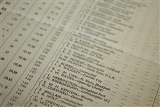 1945 'Daily Mail' Golf Tournament at Old Course St Andrews Advertising Flyer w/ Pairings