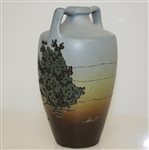Weller Dickensware Lady Golfer Vase - Very Good Condition