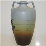 Weller Dickensware Lady Golfer Vase - Very Good Condition