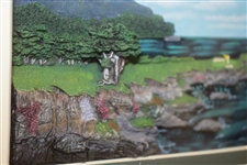 Cypress Point Club 7th Hole Shadowbox Presentation by Fairway Replicas in Box