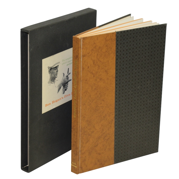 1957 1st Deluxe Edition "Ben Hogans Five Lessons" Golf Book w/ Slipcase