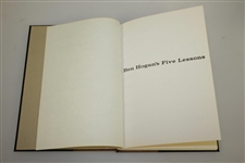 1957 1st Deluxe Edition Ben Hogans Five Lessons Golf Book w/ Slipcase