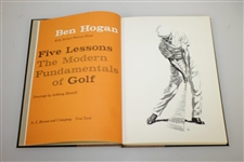 1957 1st Deluxe Edition Ben Hogans Five Lessons Golf Book w/ Slipcase