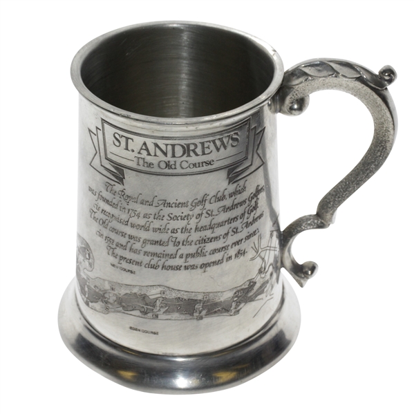 St. Andrews The Old Course Pewter Golf Tankard - Made in England