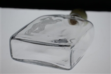 Deep Etched Glass Golfer Decanter w/ Stopper