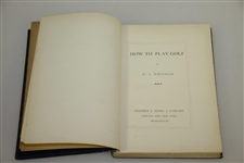 1897 'How to Play Golf' Book by H.J. Whigham