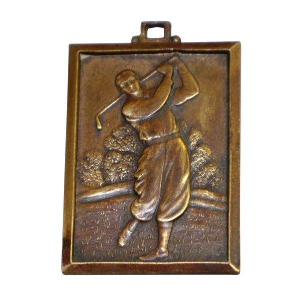 Vintage Hole-In-One Genuine Bronze Medal Charm by The Robbins Co