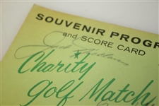 Jack Nicklaus Signed 1963 Charity Golf Match at Norwood Hills CC Program JSA ALOA