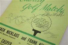 Jack Nicklaus Signed 1963 Charity Golf Match at Norwood Hills CC Program JSA ALOA
