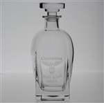 Champions Golf Club Etched Glass Decanter w/ Stopper